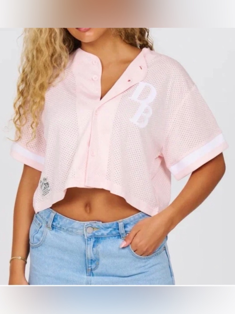 NWT Dairy Boy Pink Homecoming Pink Cropped Jersey Limited Edition Size Large